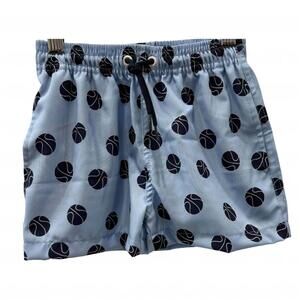 NEW PLANET SEA boy's basketball trunks in blue
